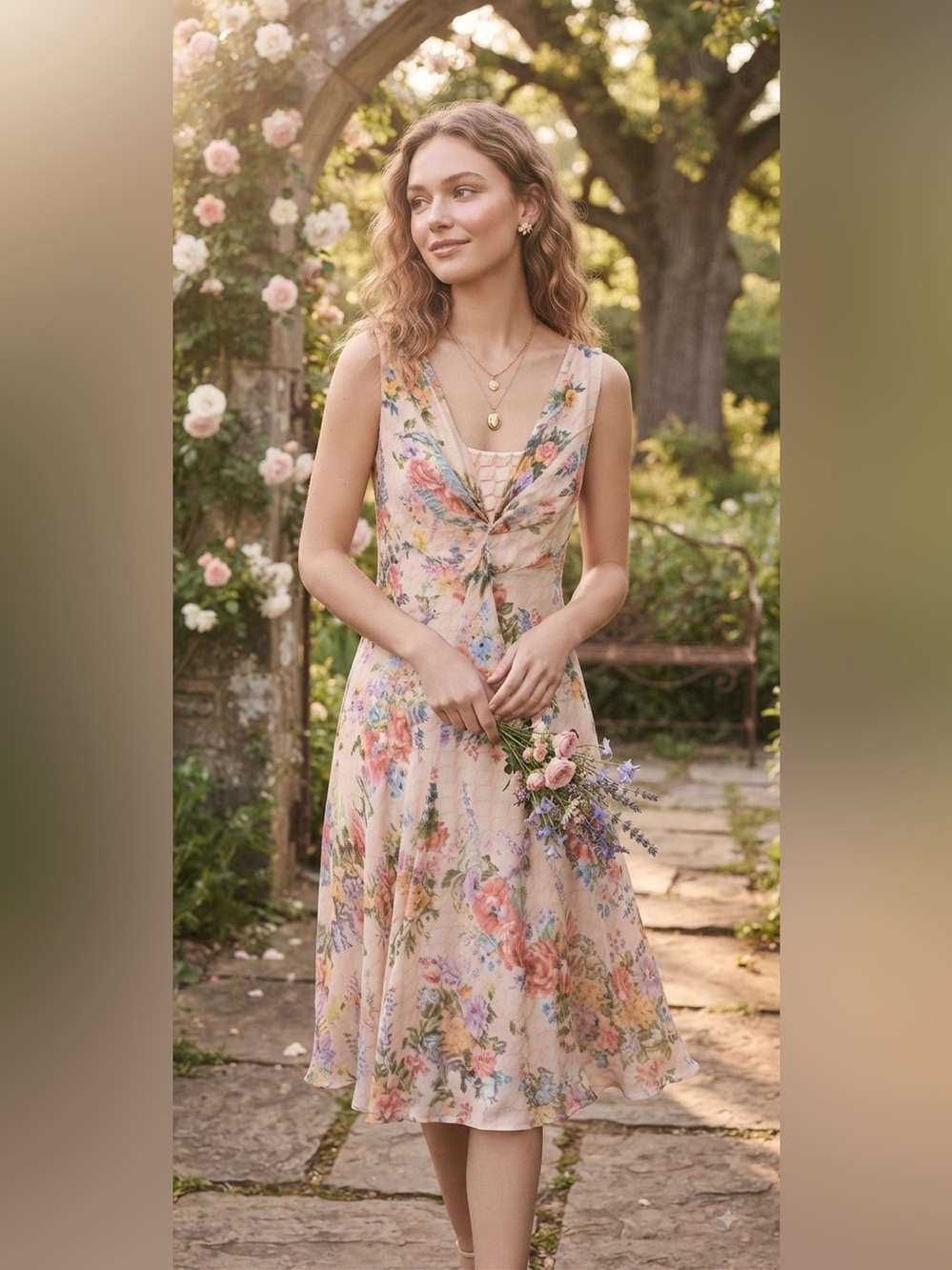 Anthropologie Savannah Silk floral print Dress by Meadow Rue - Picture 2 of 12